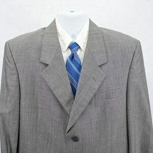 John Weitz Signature Collection Gray Birdseye 3‎ Button Blazer 40R / Slim 42R